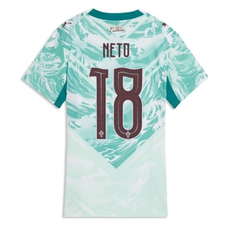 Billige Fotballdrakt Portugal Pedro Neto #18 Replika Bortedrakt Dame VM 2026 Kortermet
